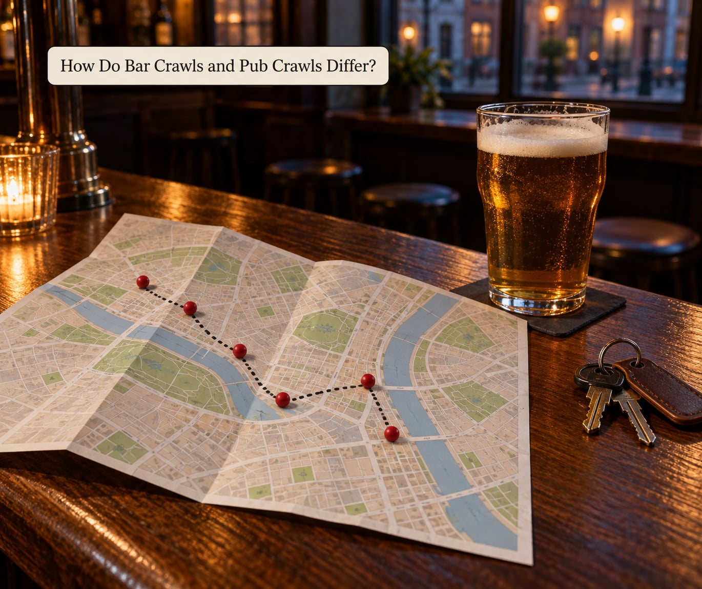 How Do Bar Crawls and Pub Crawls Differ?