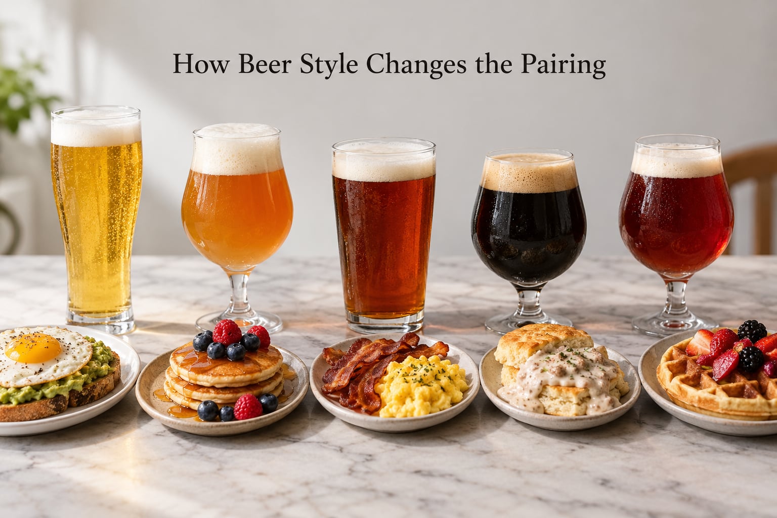 How Beer Style Changes the Pairing