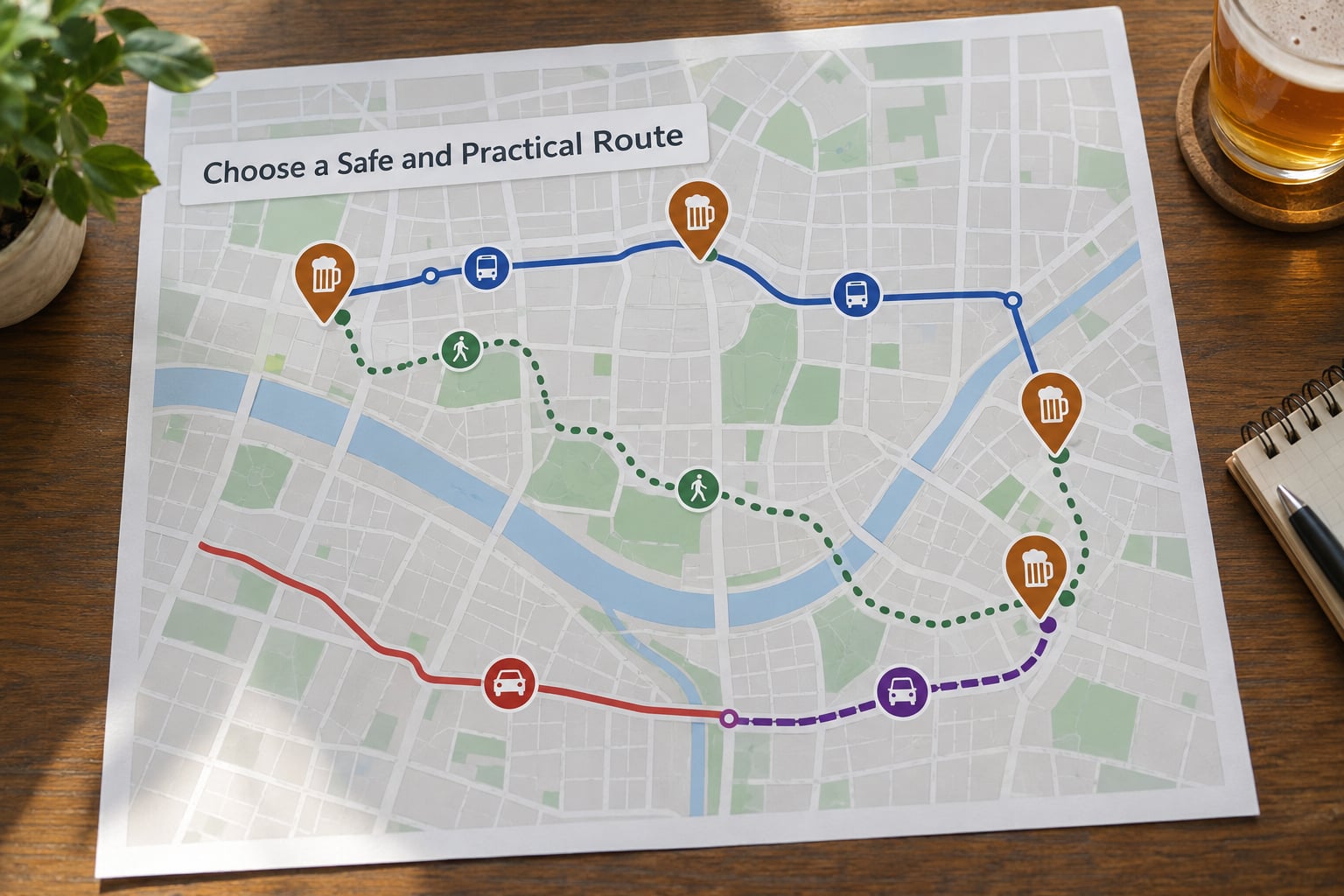 Choose a Safe and Practical Route