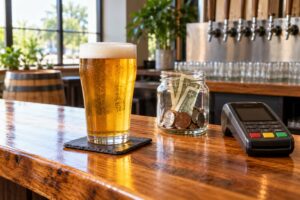 how to tip at a brewery taproom