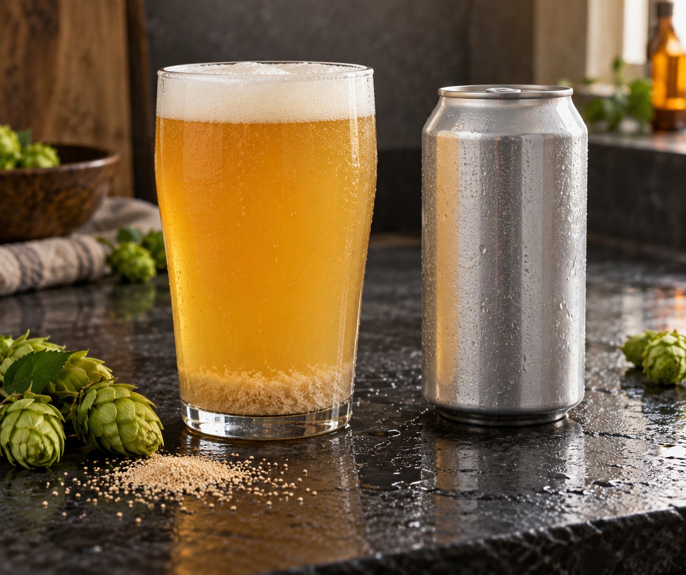 what does unfiltered mean on a beer can