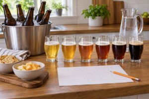 how to run a beer tasting at home
