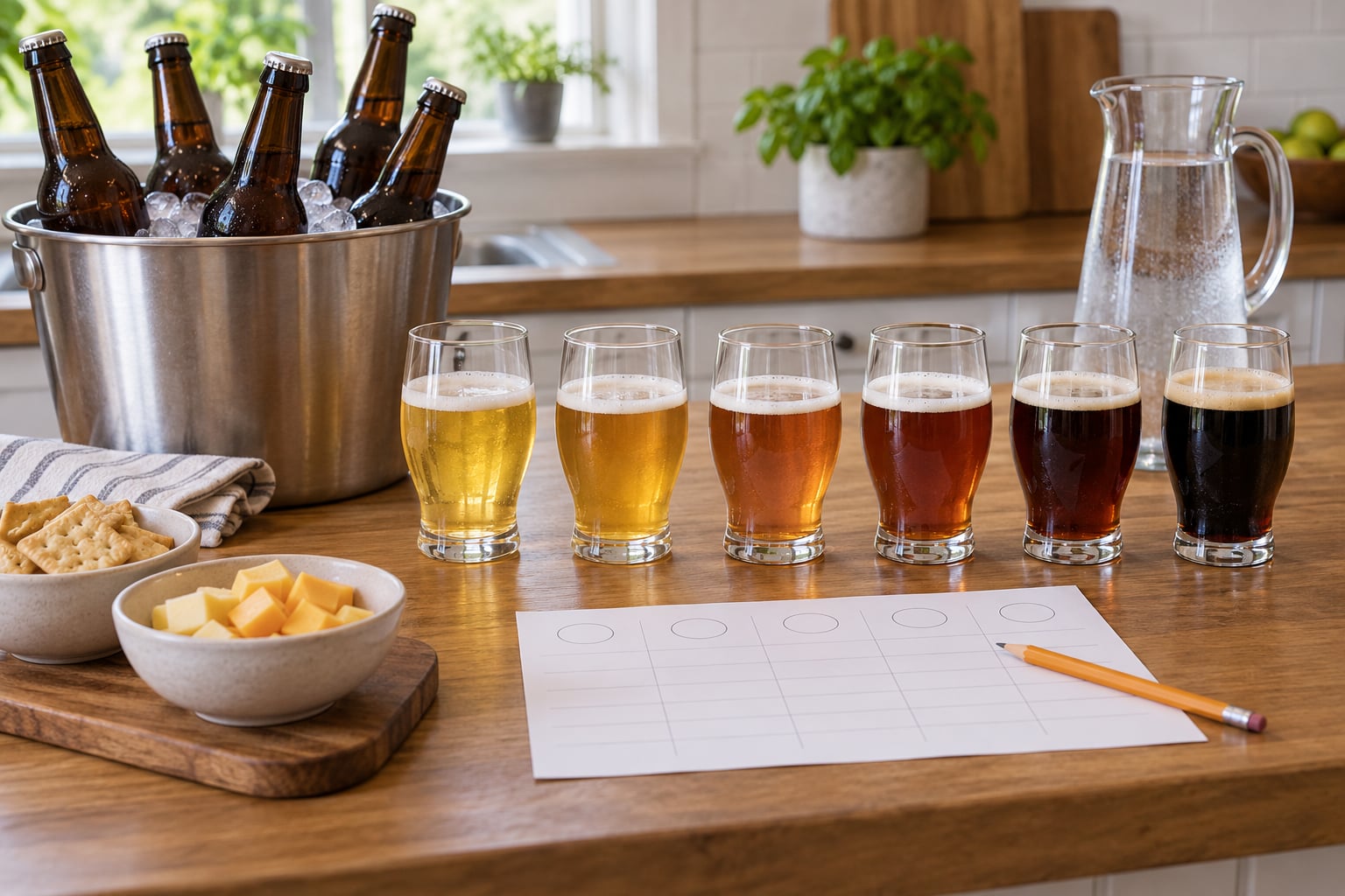 how to run a beer tasting at home