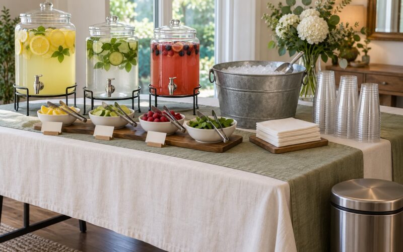 How to Set Up a Self Serve Drink Station for Events (2026)