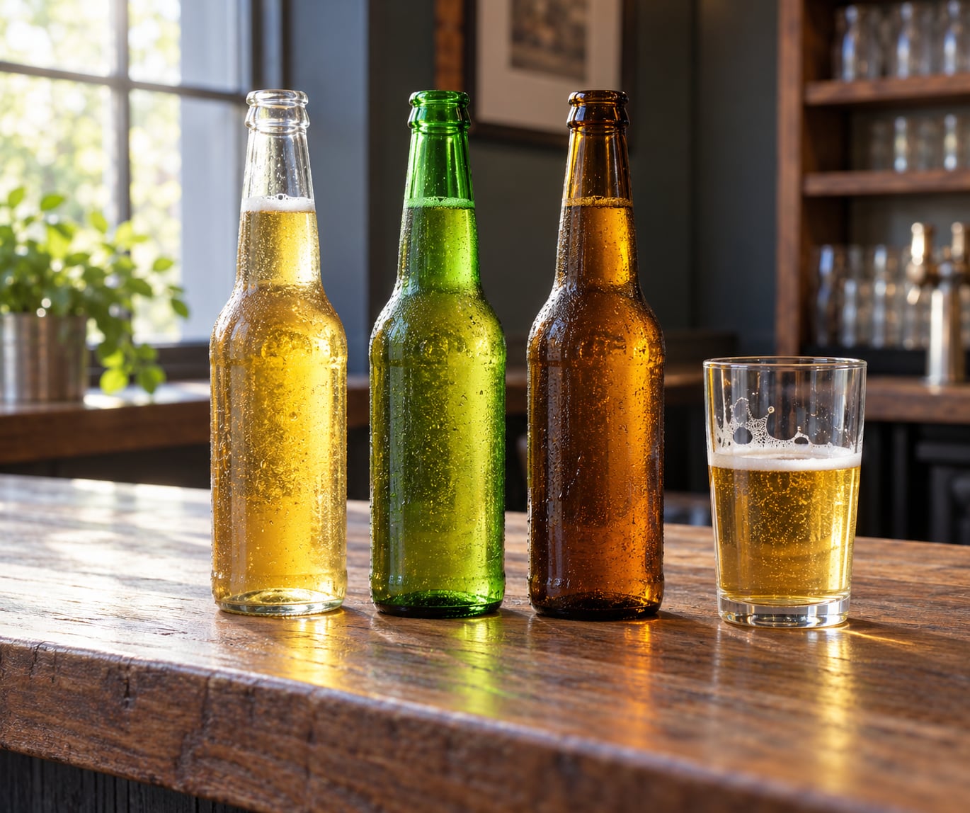 why beer in green bottles tastes different