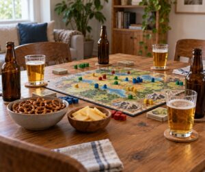 how to host a beer and board game night