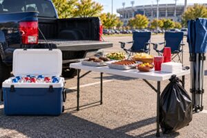 how to host a tailgate with beer
