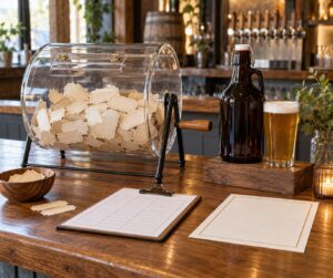 how to run a raffle at a beer event