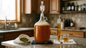 white film on top of homebrew fermenter