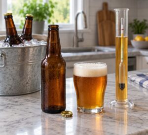 what causes gushing bottles in homebrew beer