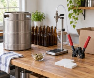 how to bottle beer from a keg for competitions