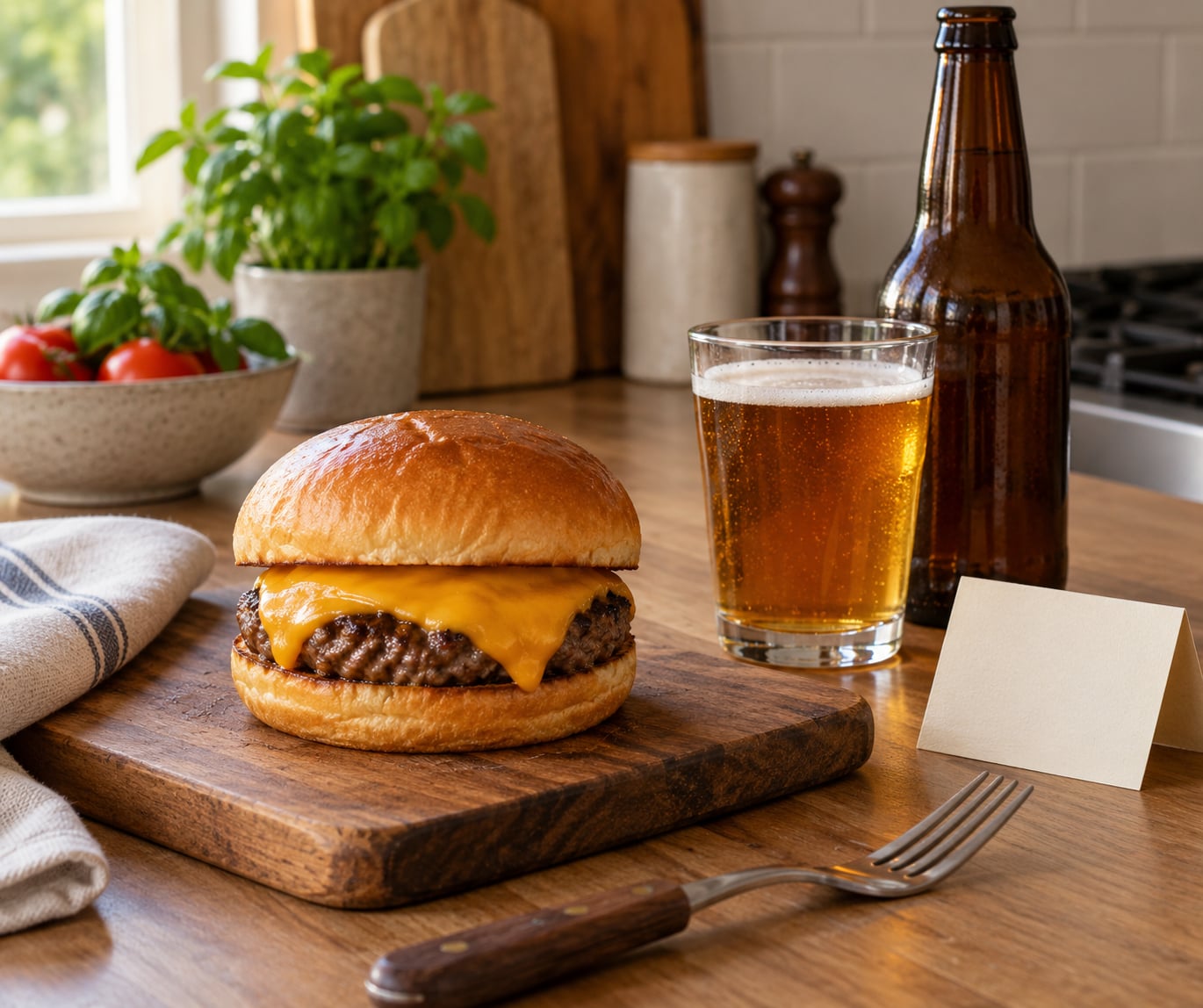 how to pair beer with burgers