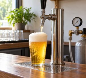 why is my draft beer too foamy