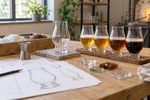 how to design a tasting glass for an event