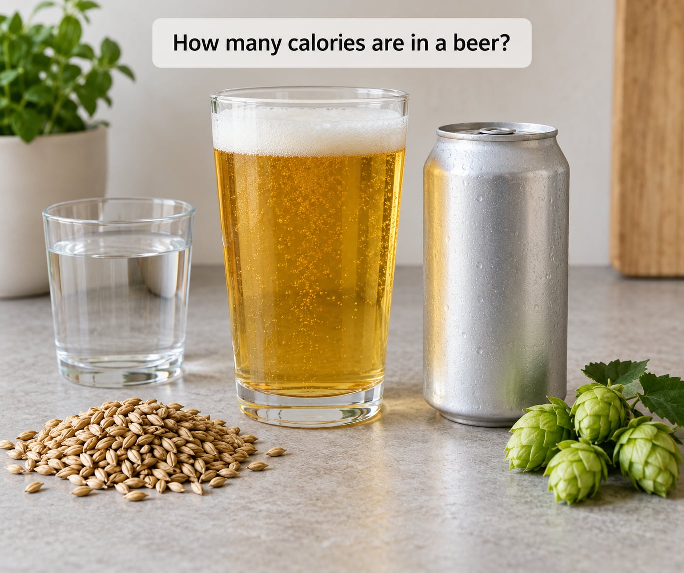How many calories are in a beer?