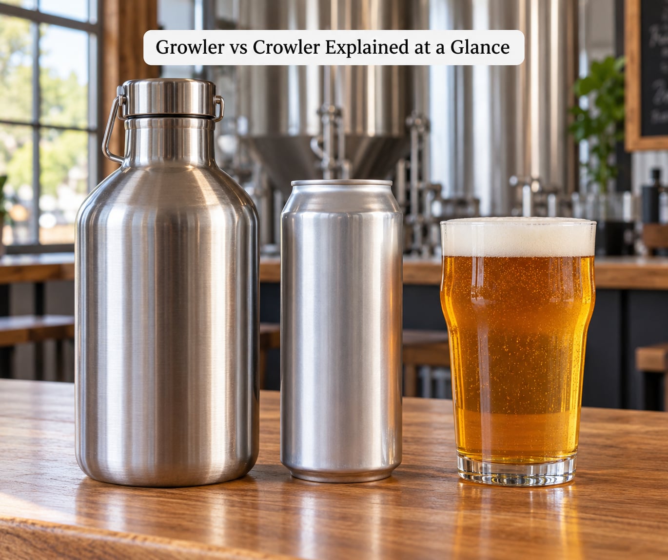 Growler vs Crowler Explained at a Glance