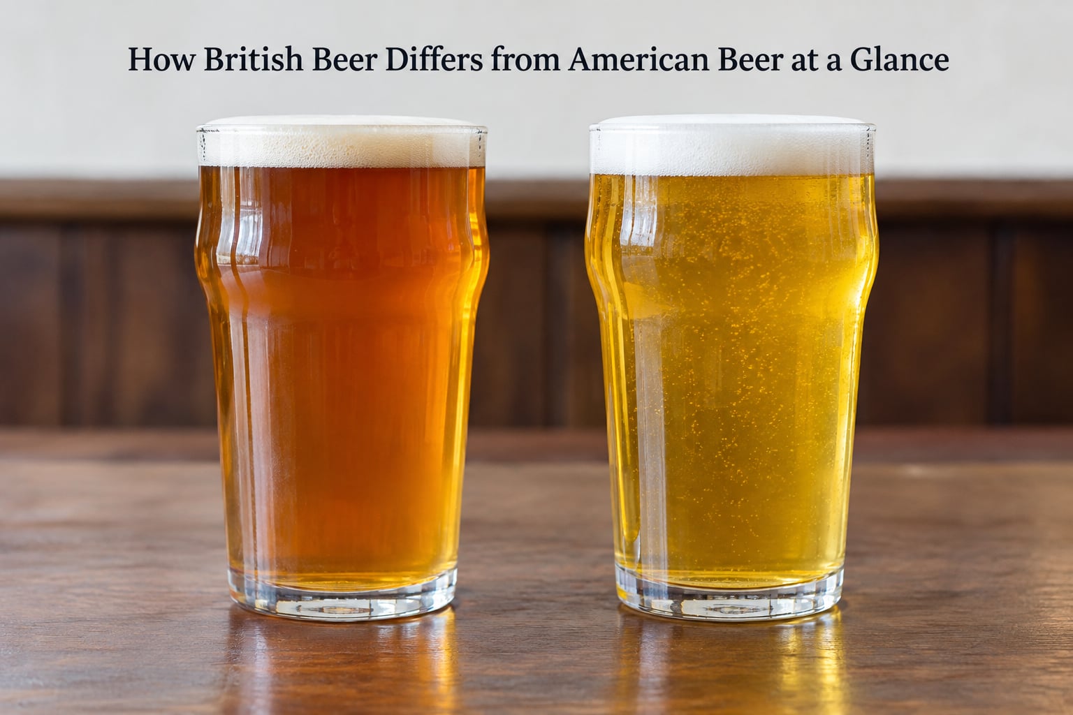 How British Beer Differs from American Beer at a Glance