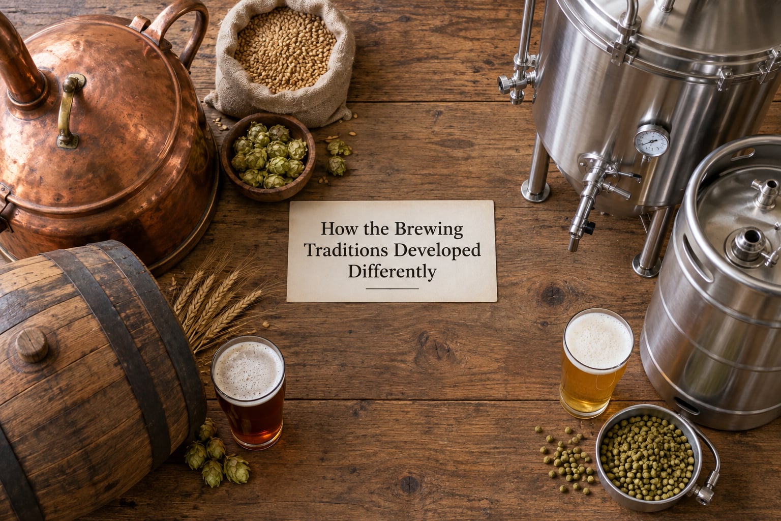 How the Brewing Traditions Developed Differently