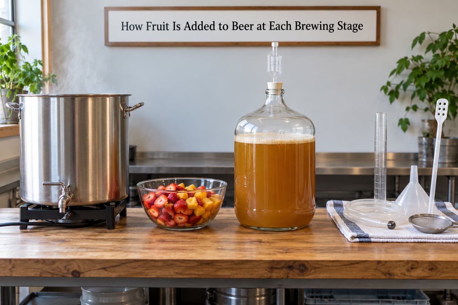How Fruit Is Added to Beer at Each Brewing Stage