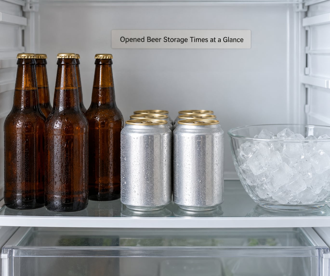 Opened Beer Storage Times at a Glance