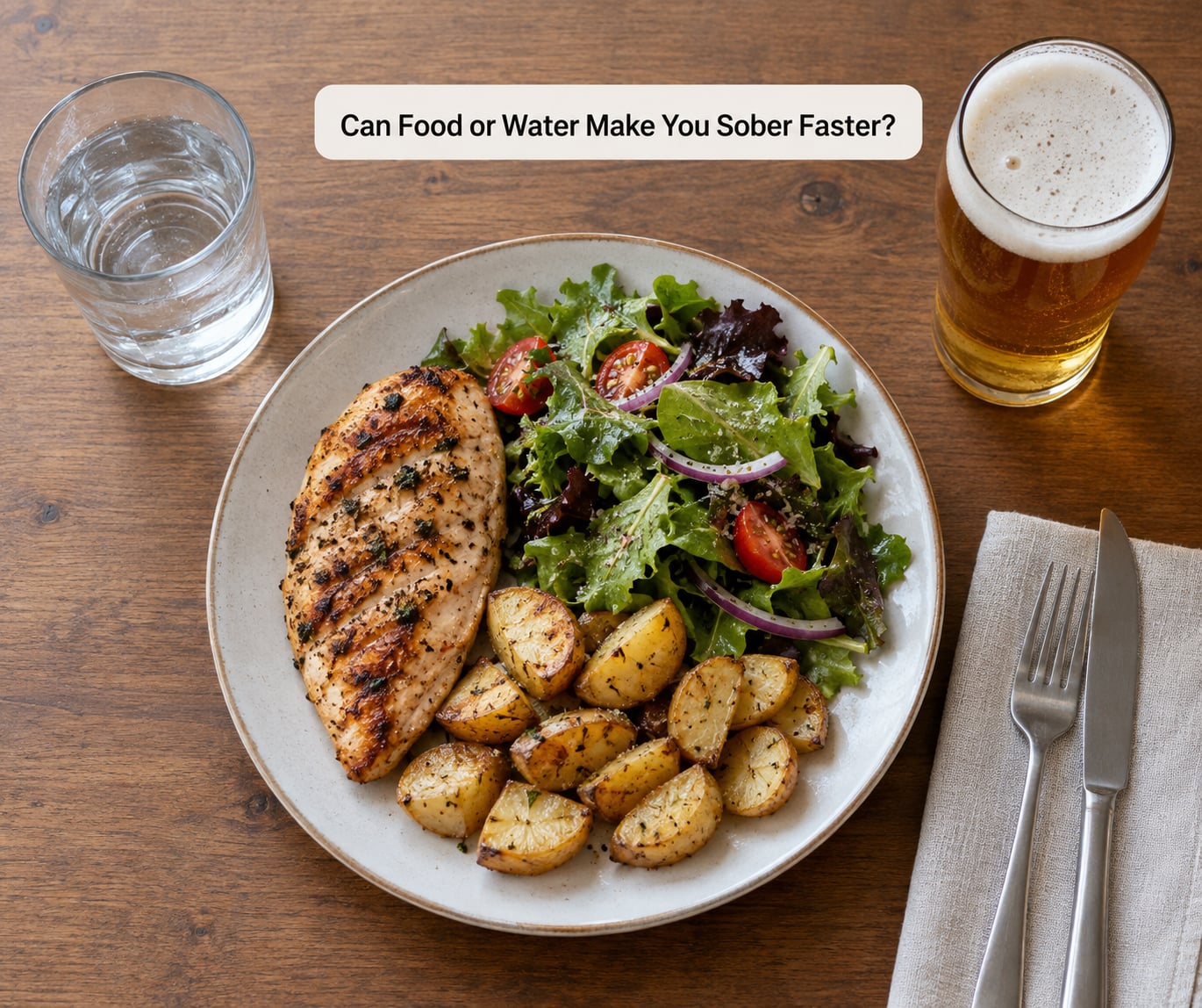 Can Food or Water Make You Sober Faster?