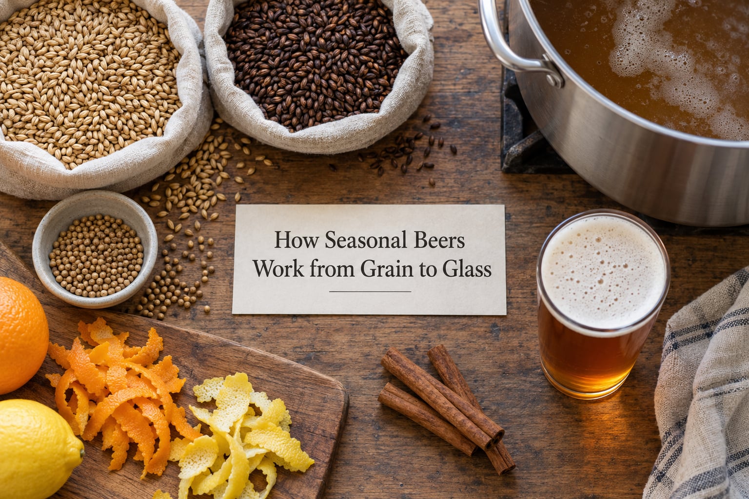 How Seasonal Beers Work from Grain to Glass