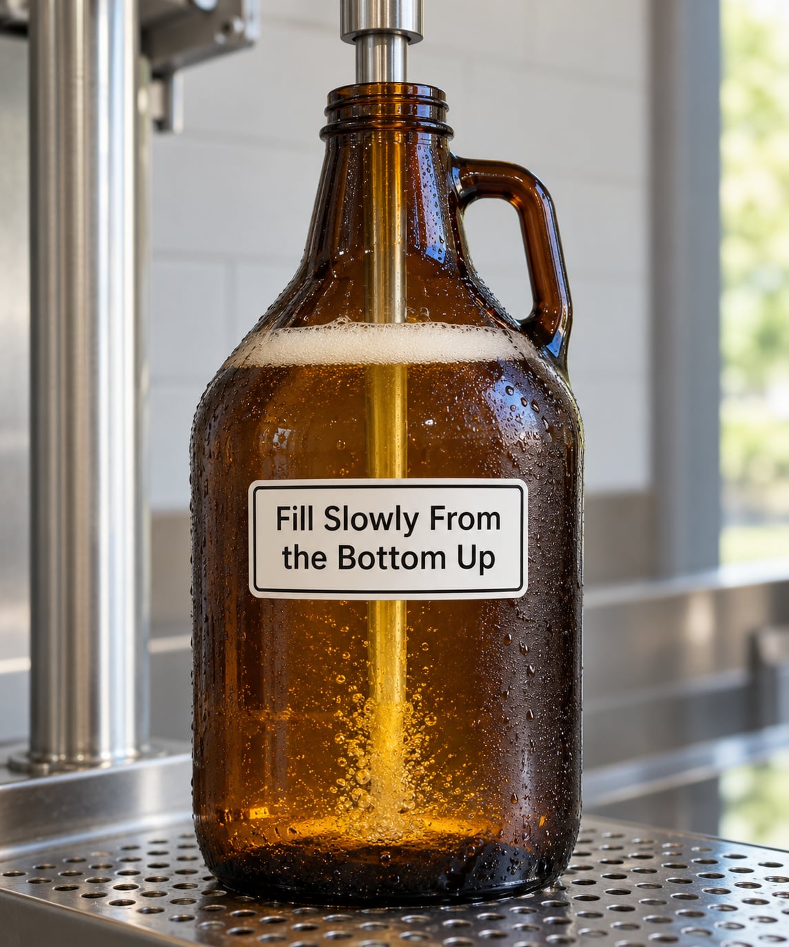 Fill Slowly From the Bottom Up