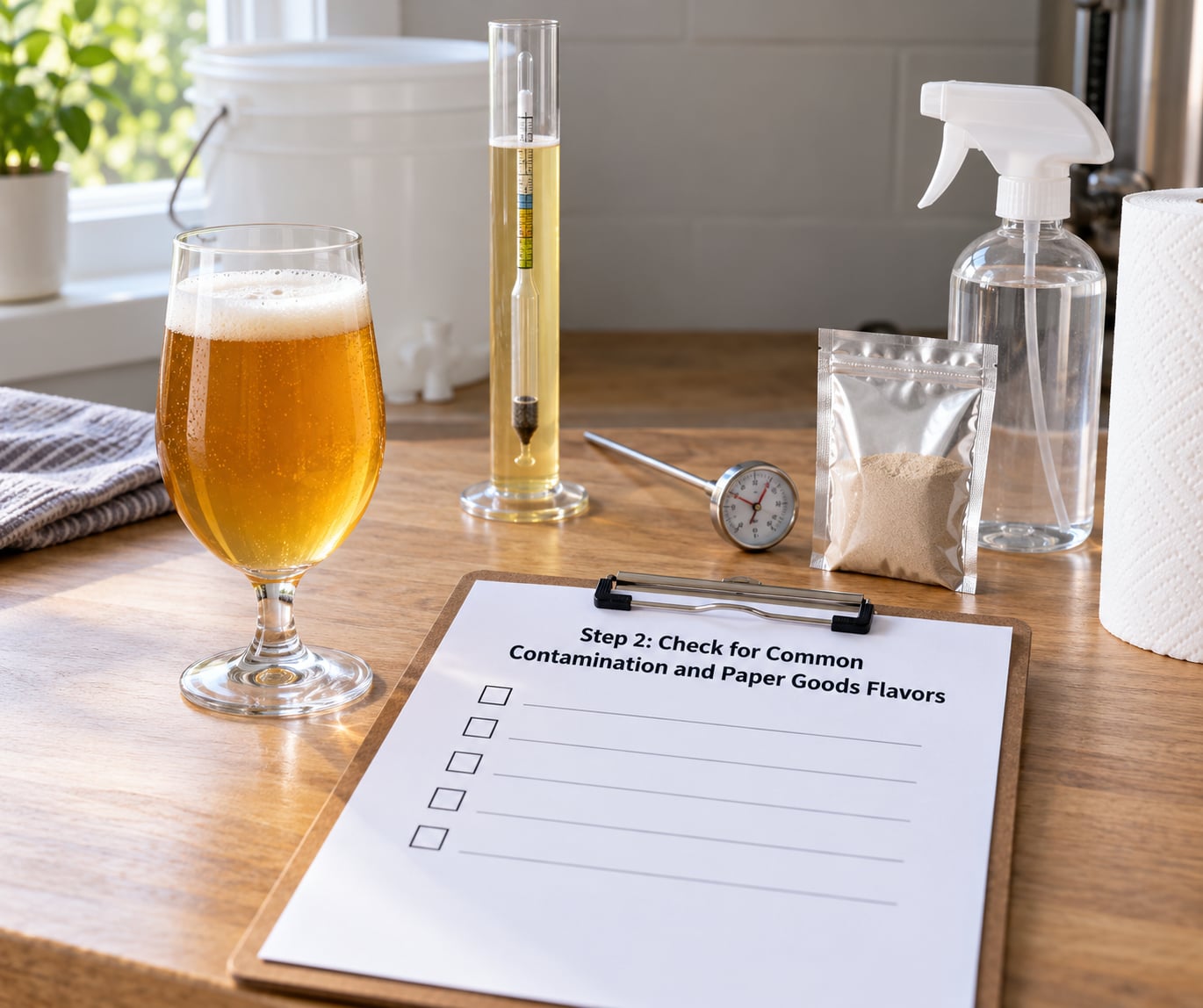 Step 2: Check for Common Contamination and Paper Goods Flavors