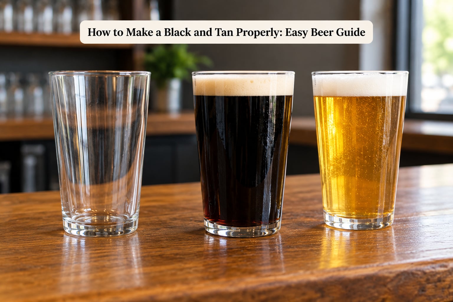 How to Make a Black and Tan Properly: Easy Beer Guide