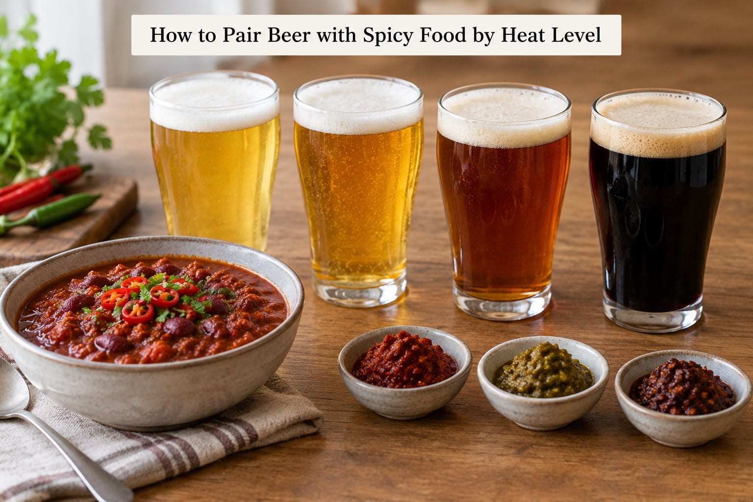 How to Pair Beer with Spicy Food by Heat Level