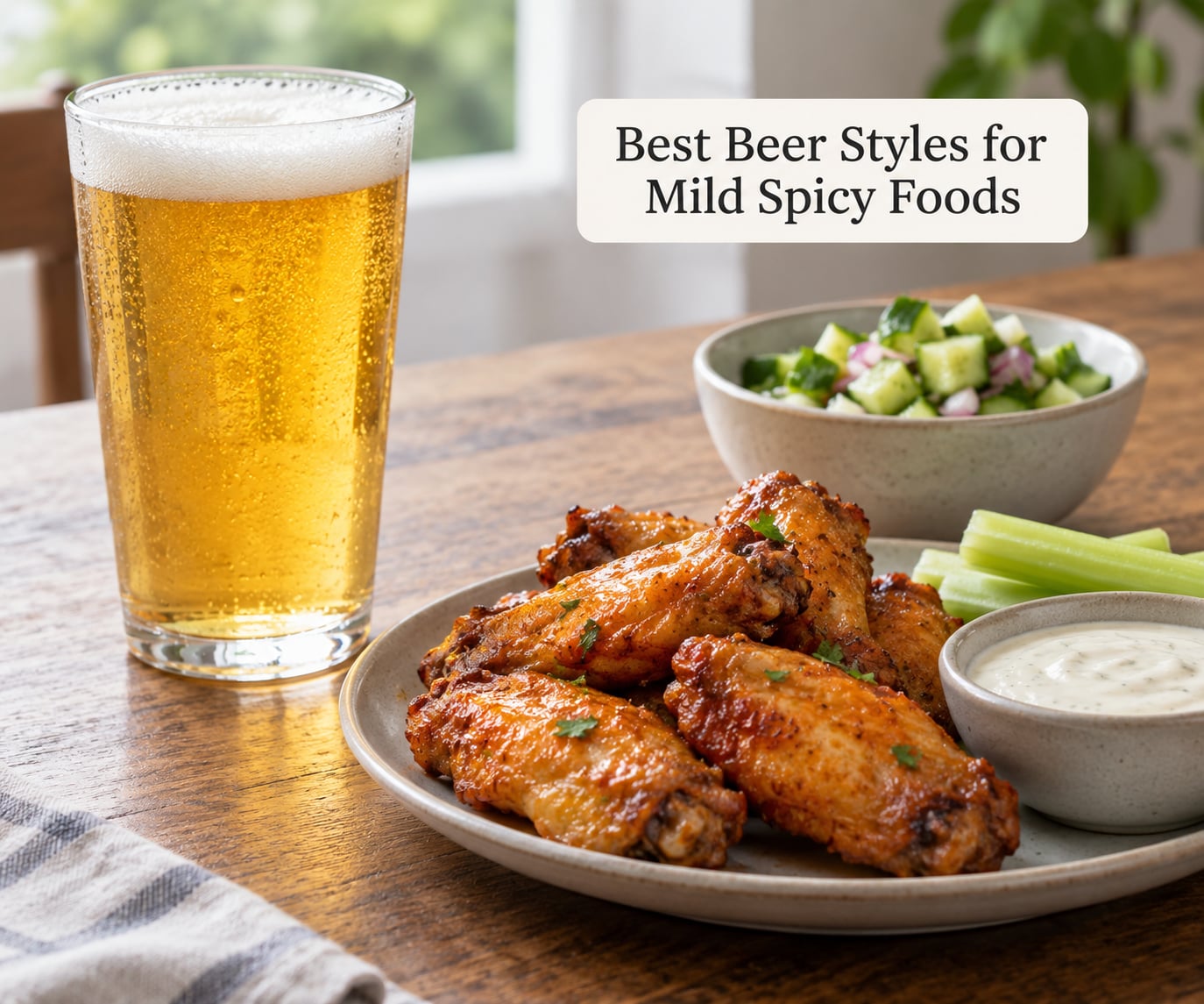 Best Beer Styles for Mild Spicy Foods