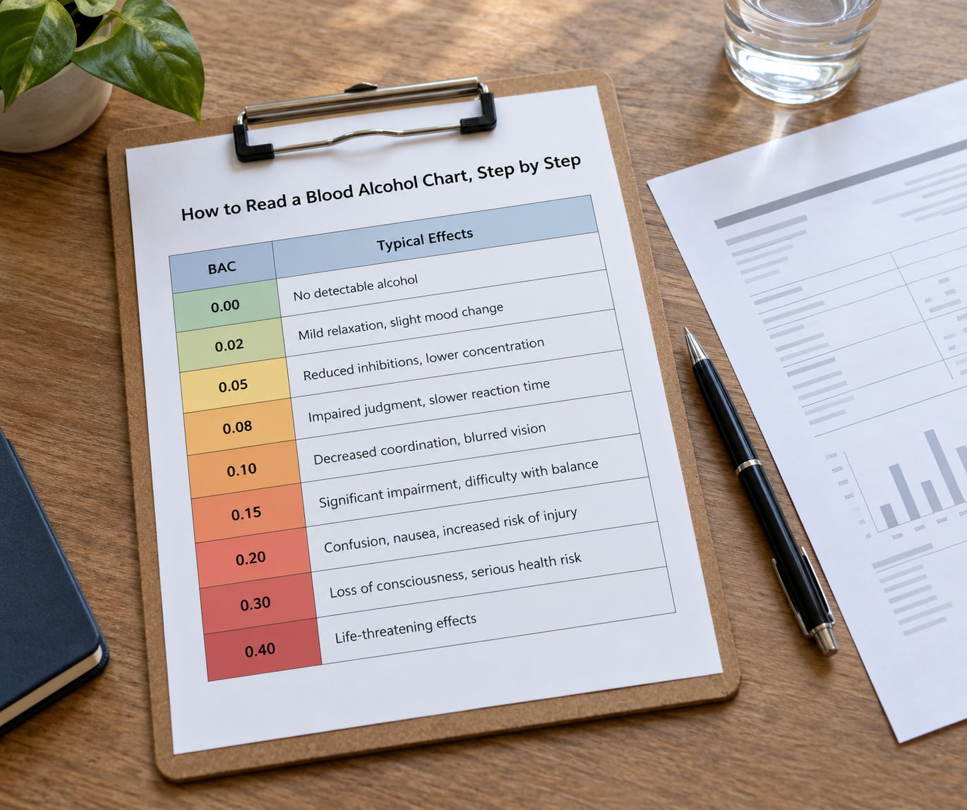 How to Read a Blood Alcohol Chart, Step by Step