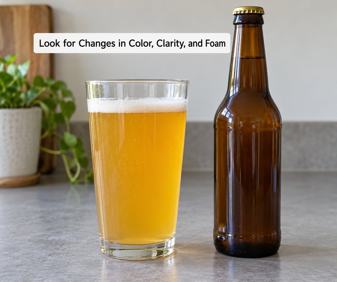 Look for Changes in Color, Clarity, and Foam