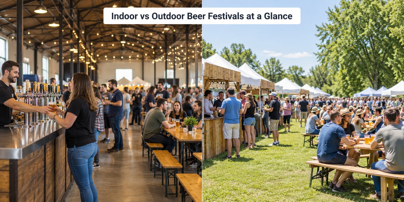 Indoor vs Outdoor Beer Festivals at a Glance