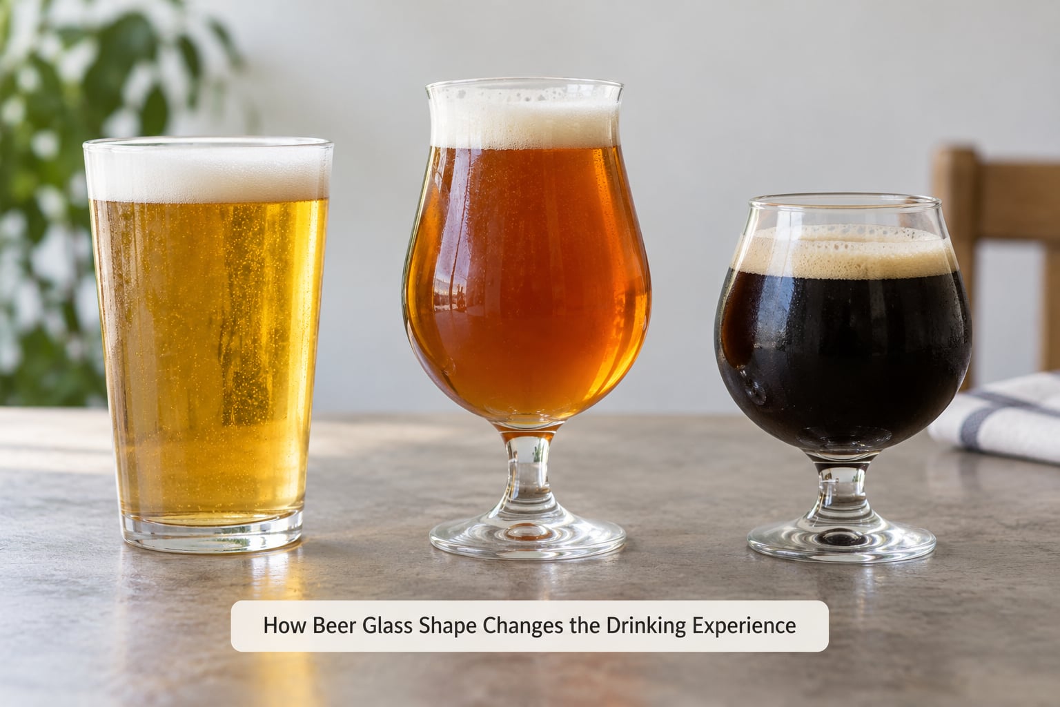 How Beer Glass Shape Changes the Drinking Experience