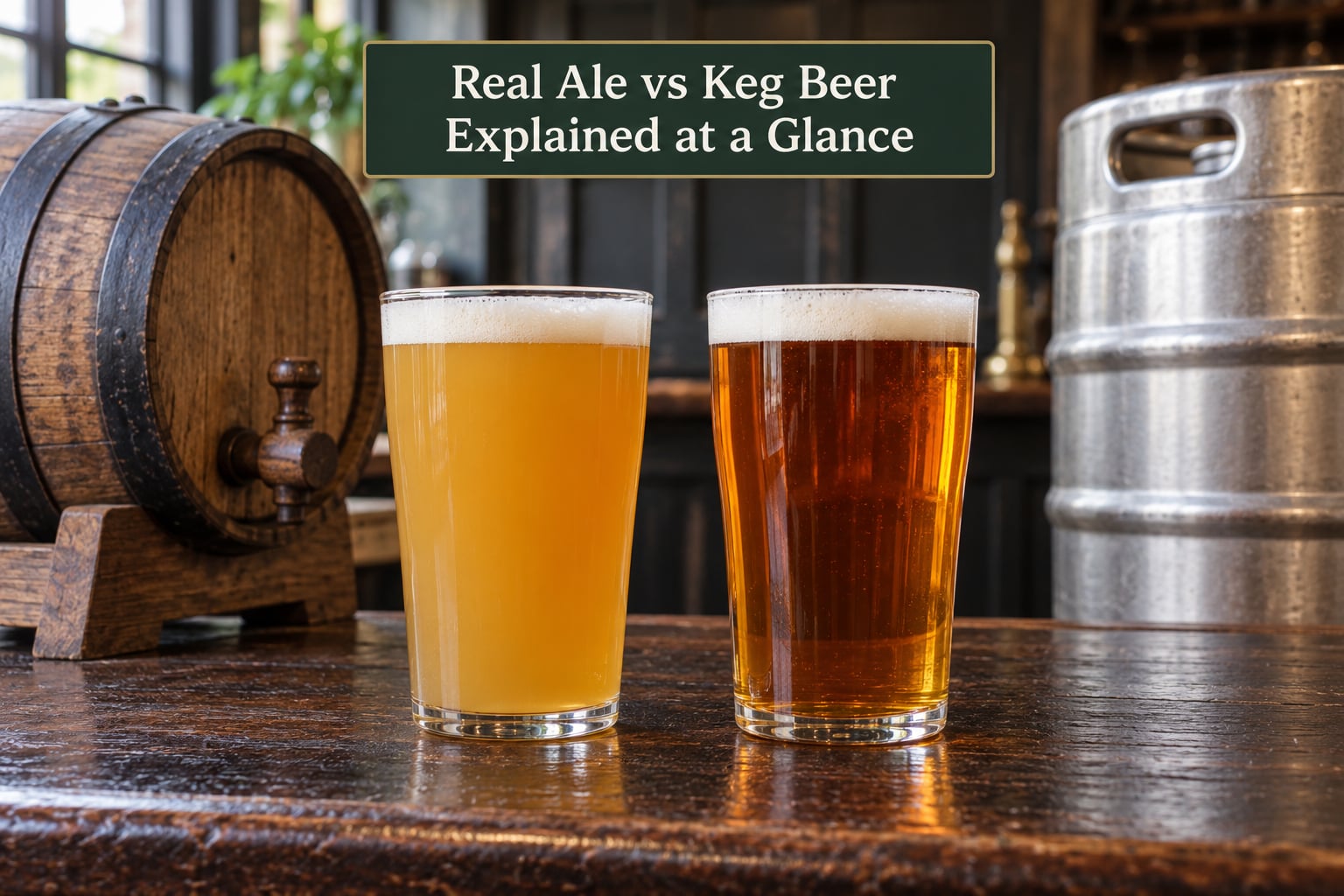 Real Ale vs Keg Beer Explained at a Glance