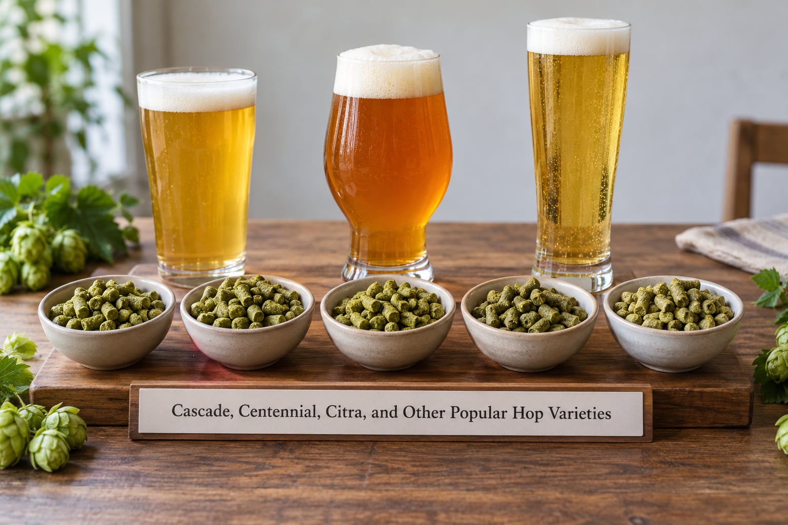 Cascade, Centennial, Citra, and Other Popular Hop Varieties