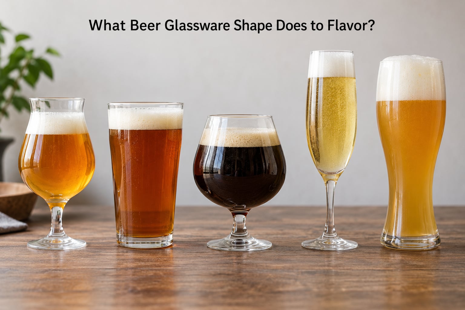 What Beer Glassware Shape Does to Flavor?