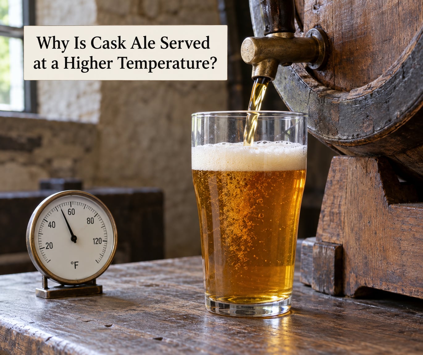 Why Is Cask Ale Served at a Higher Temperature?