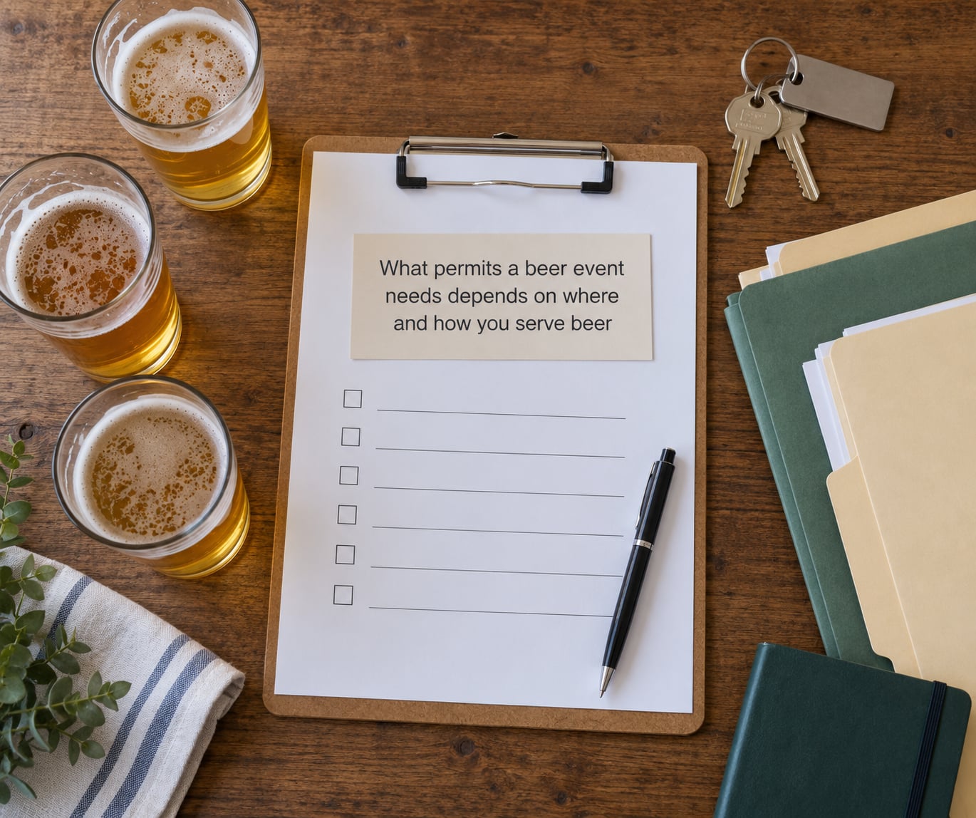 What permits a beer event needs depends on where and how you serve beer
