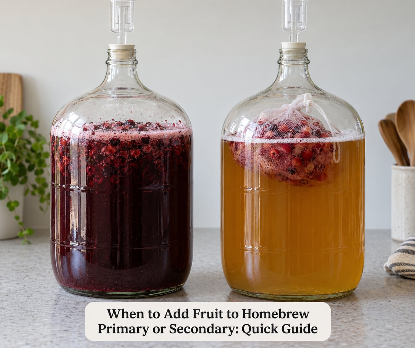 When to Add Fruit to Homebrew Primary or Secondary: Quick Guide