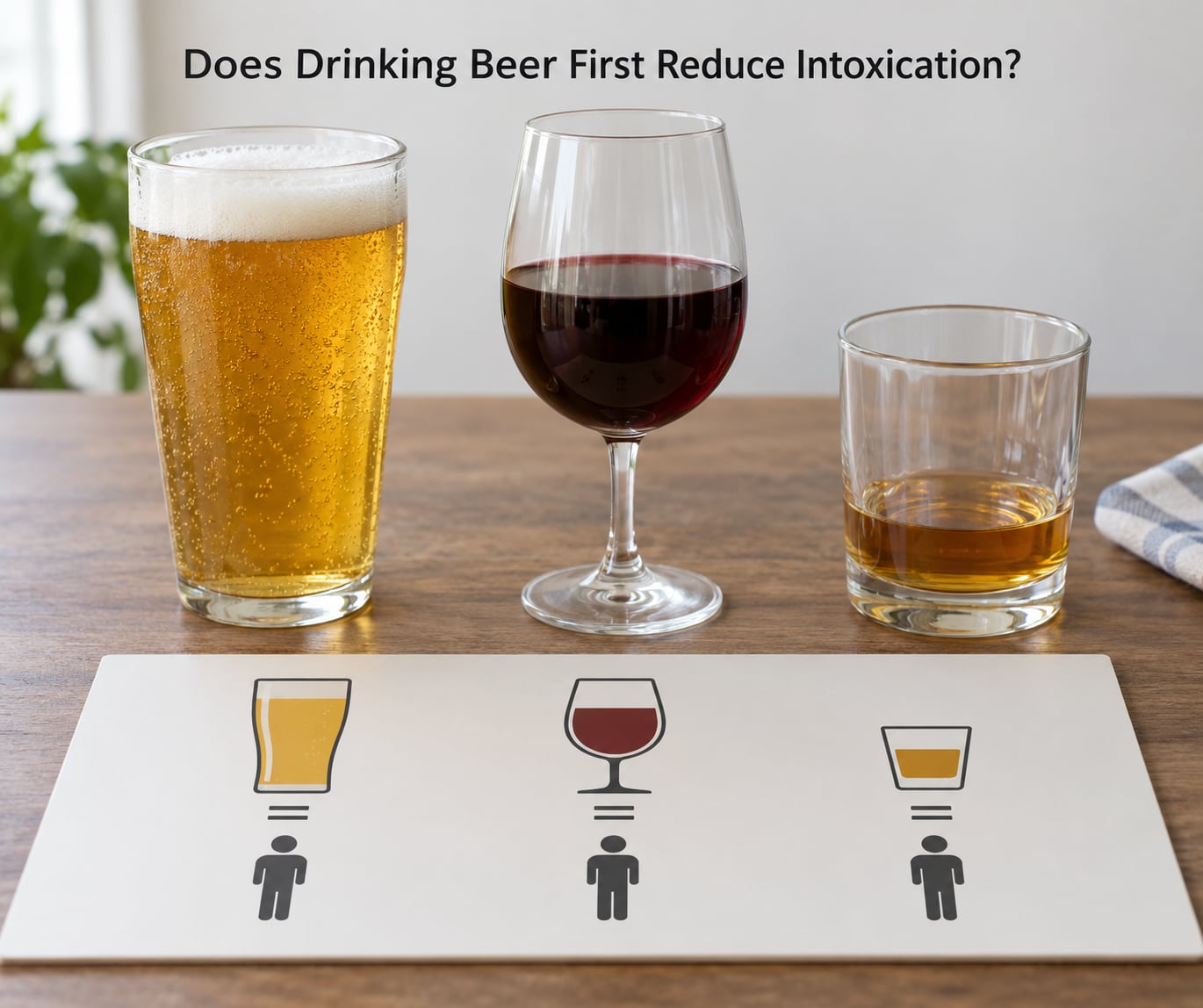 Does Drinking Beer First Reduce Intoxication?
