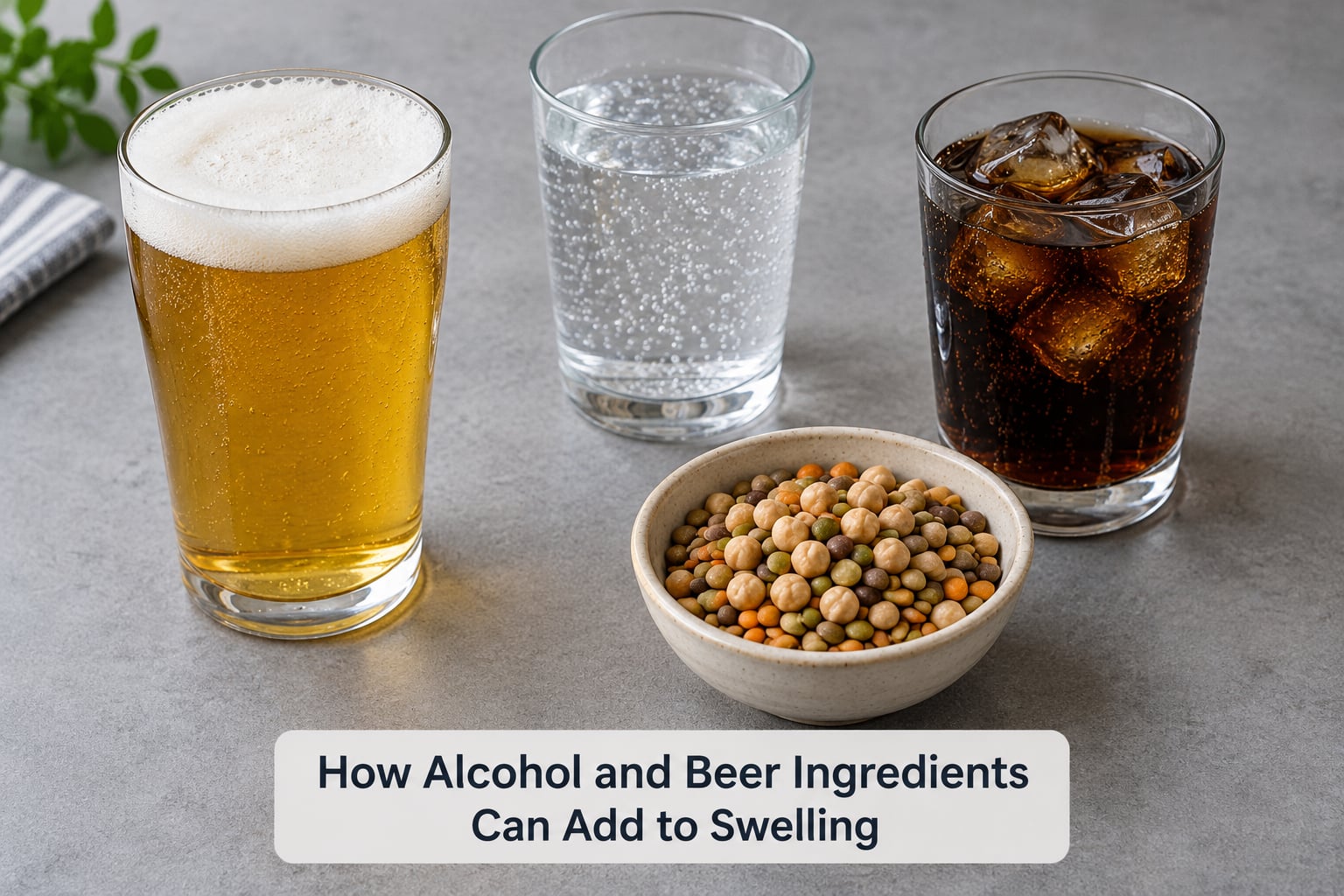 How Alcohol and Beer Ingredients Can Add to Swelling