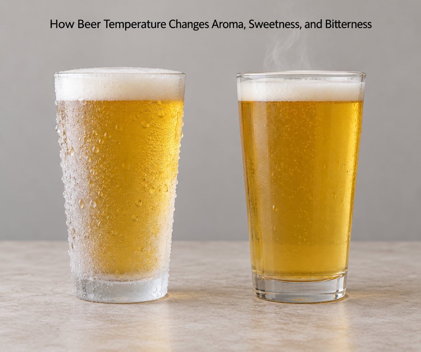 How Beer Temperature Changes Aroma, Sweetness, and Bitterness