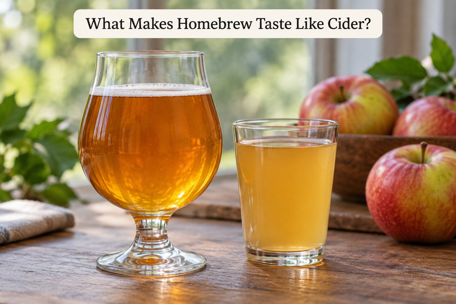What Makes Homebrew Taste Like Cider?
