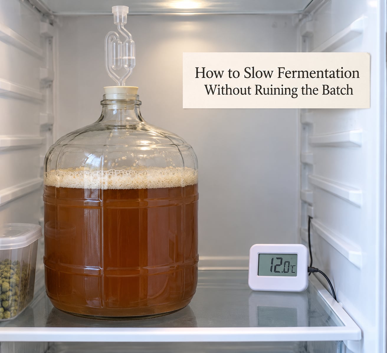 How to Slow Fermentation Without Ruining the Batch